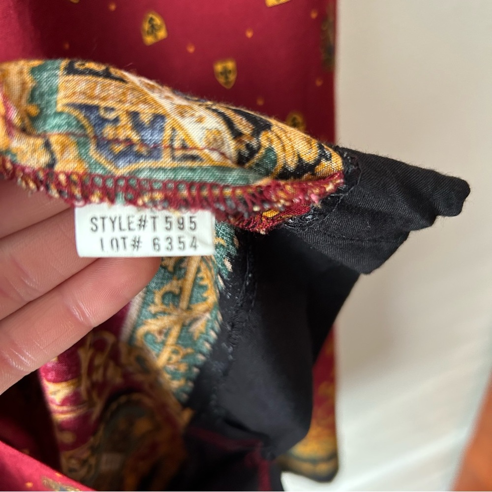 Pendleton Classic Vintage Signature Crest Crown Wrap Maxi Skirt Red Gold 12 - Picture 13 of 14